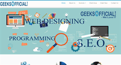 Desktop Screenshot of geeksofficial.com